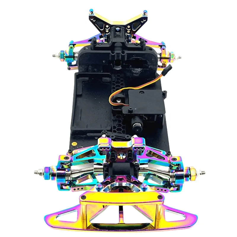 MJX 14301 14302 14303 14304 Color Vacuum Electroplating Upgrade Parts Kit Suspension Arm Steering Cup Steering Assembly Set