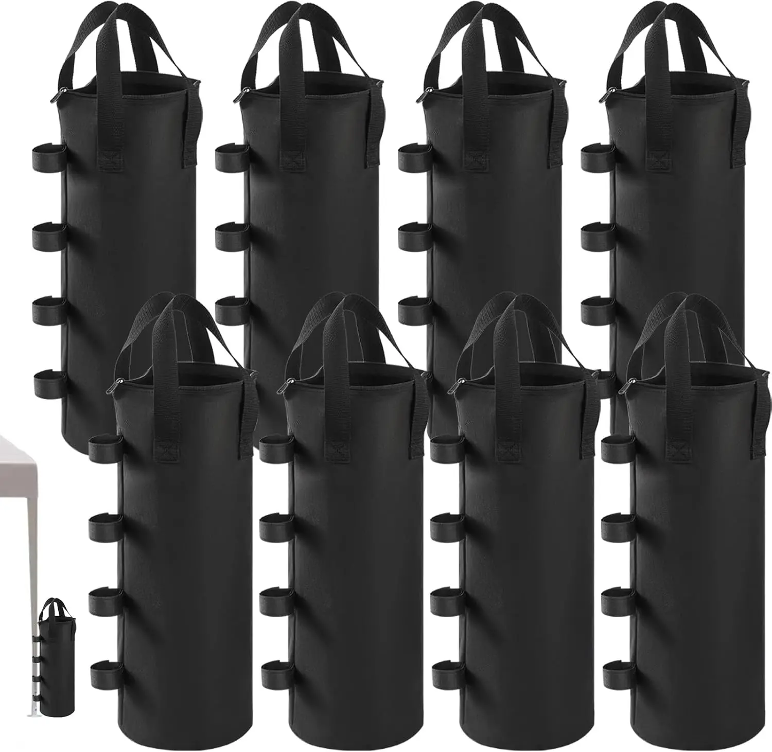 

280LBS Top Zipper Sand Bags for Canopy Legs, 8-Pack Canopy Weights, Heavy Duty Outdoor Tent Weights for Pop Up Canopy, Gazebo,