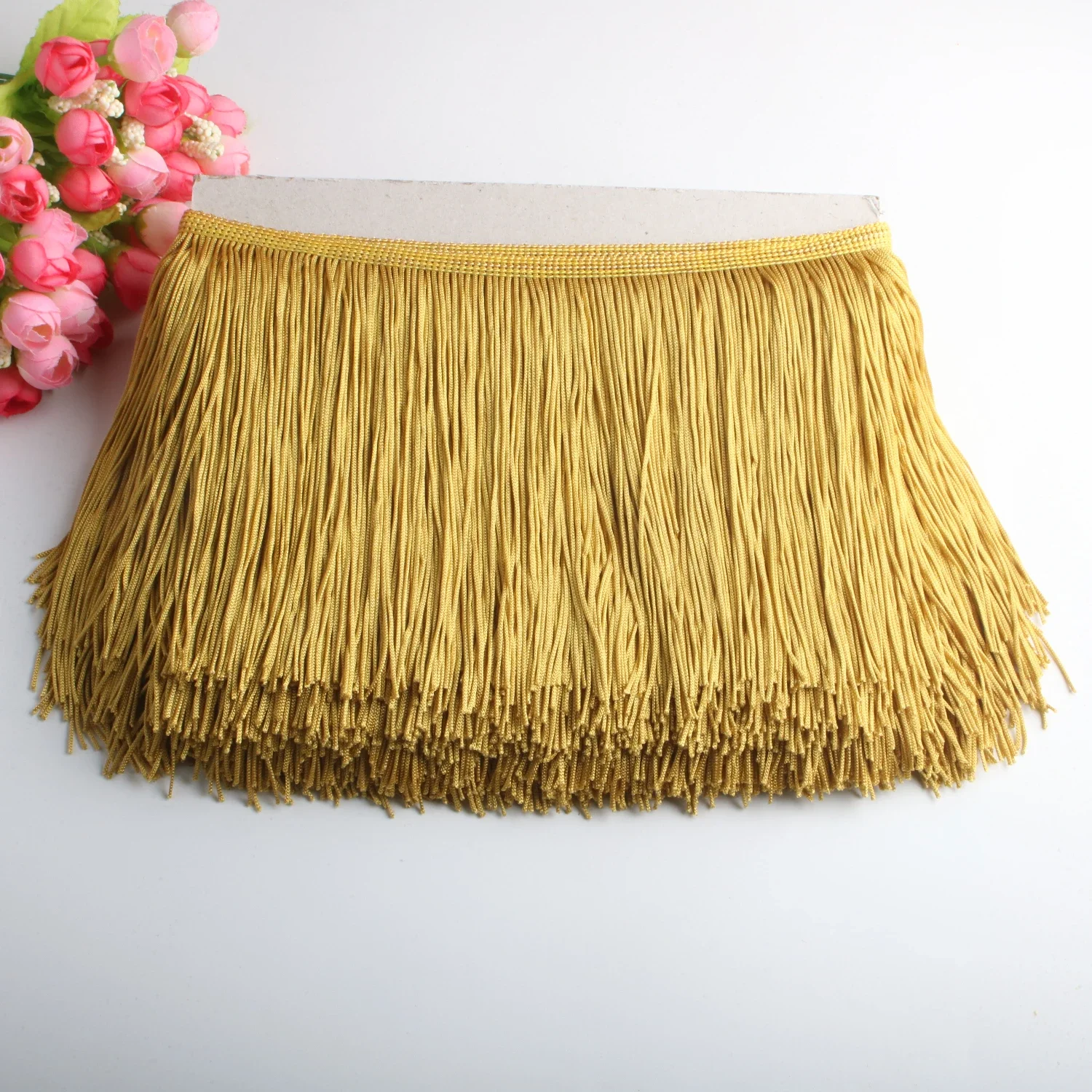 1yards /Lot 15cm Long Fringe Lace Tassel Polyester Lace Trim Ribbon Latin dance skirt curtain fringes for sewing