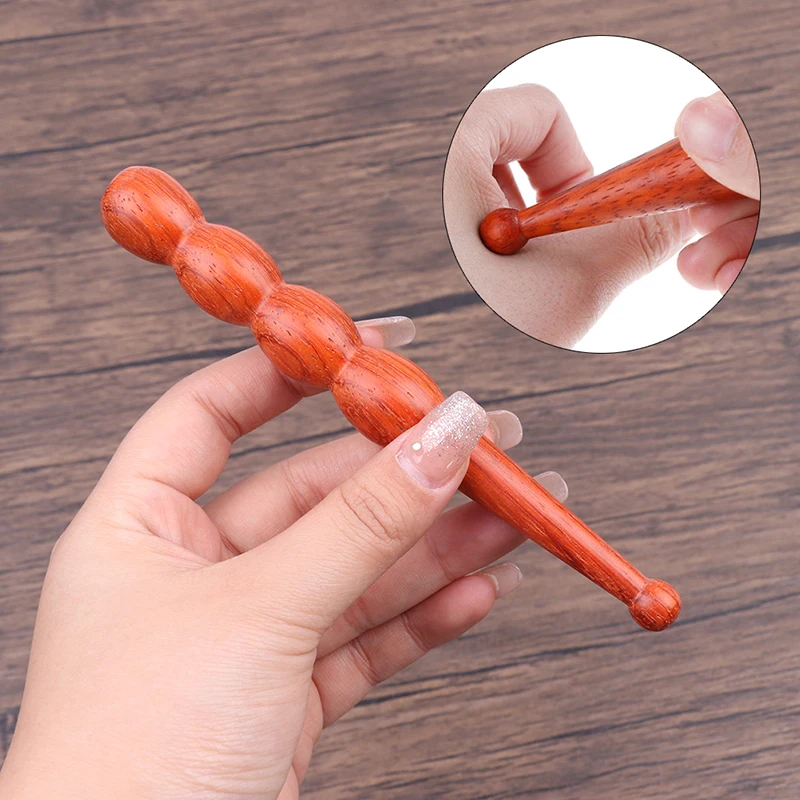 

1 Pc Red Rosewood Massage Meridian Stick Tendon T Apper Cellulite Burner Deep Tissue Fascia Trigger Body Massage Tool