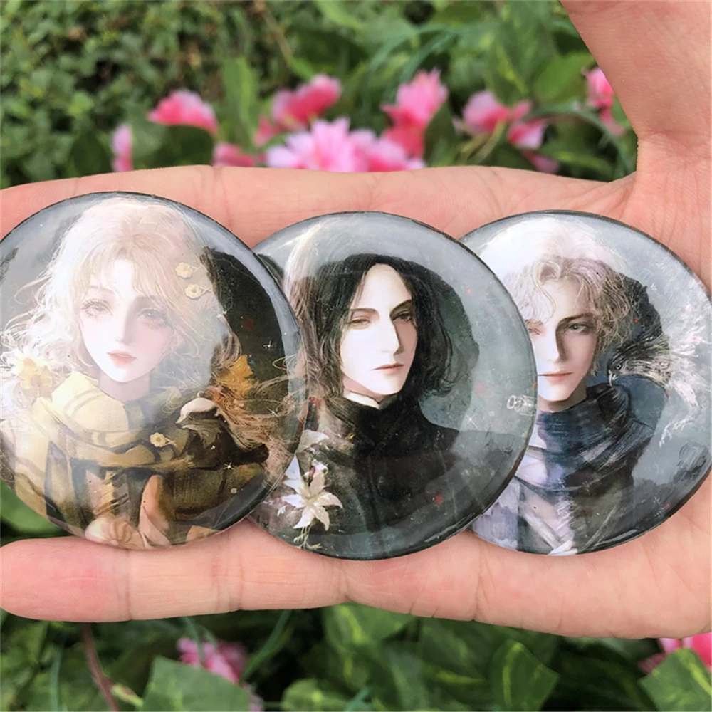 58mm Severus Snape Lord Voldemort Draco Malfoy Cosplay Movies Costume Badge Pin SPTE Tinplate Brooch Accessories