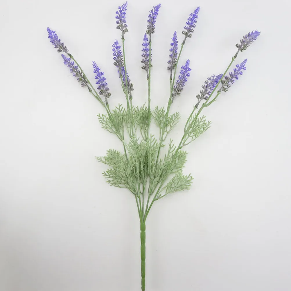 

2 шт. Искусственные цветы лаванды, реалистичный букет премиум-класса для декора дома, офиса, вечеринок, свадеб, украшения ваз