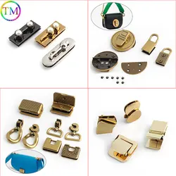 29 Novo Sytle Metal Lock Durável Decoração Fivelas DIY Kit Push Turn Pressione Bloqueio Torção Fechaduras Fecho Magnético Para Bolsa