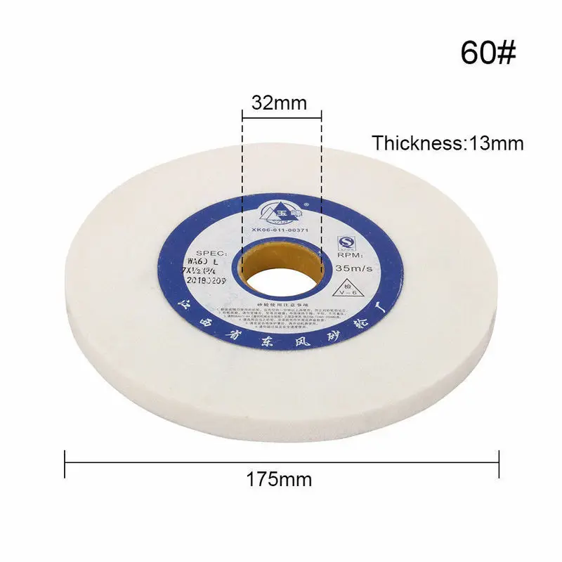 YKLP 5/6//7/8 Inch White Ceramic Grinding Wheel Abrasive Disc For Metal Cutting Machine Grinding Disc images - 6