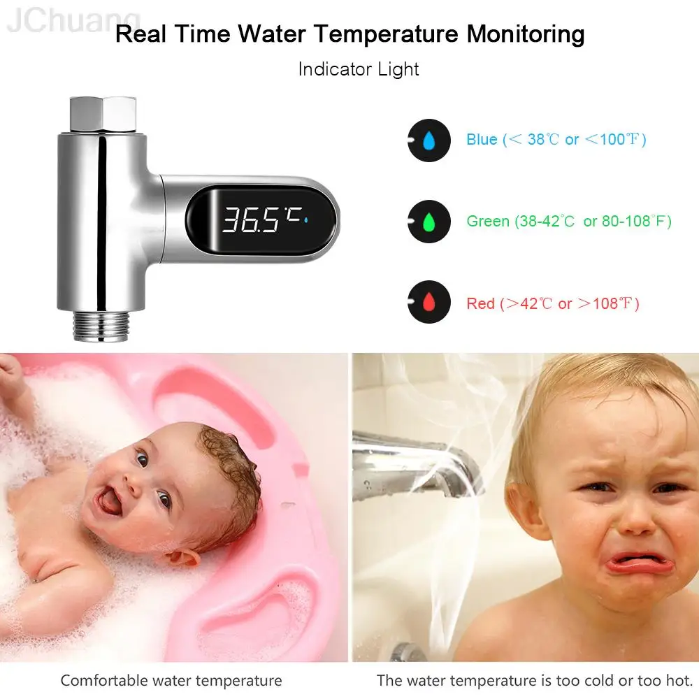 LED Display Shower Faucets Water Thermometer Electricity Bathroom Baby Bath Water Temperture  Home Hot Tub Bathing Temperature