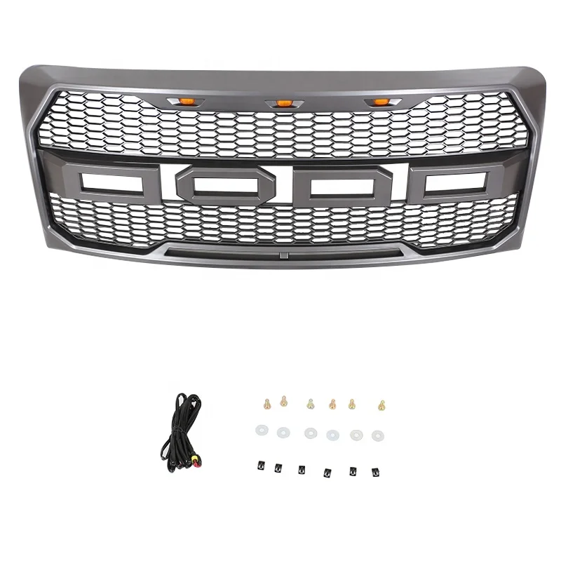 

Car Body Kits Front Upper Radiator Grille Parrilla Grid Fit For Ford F150 2009 - 2014