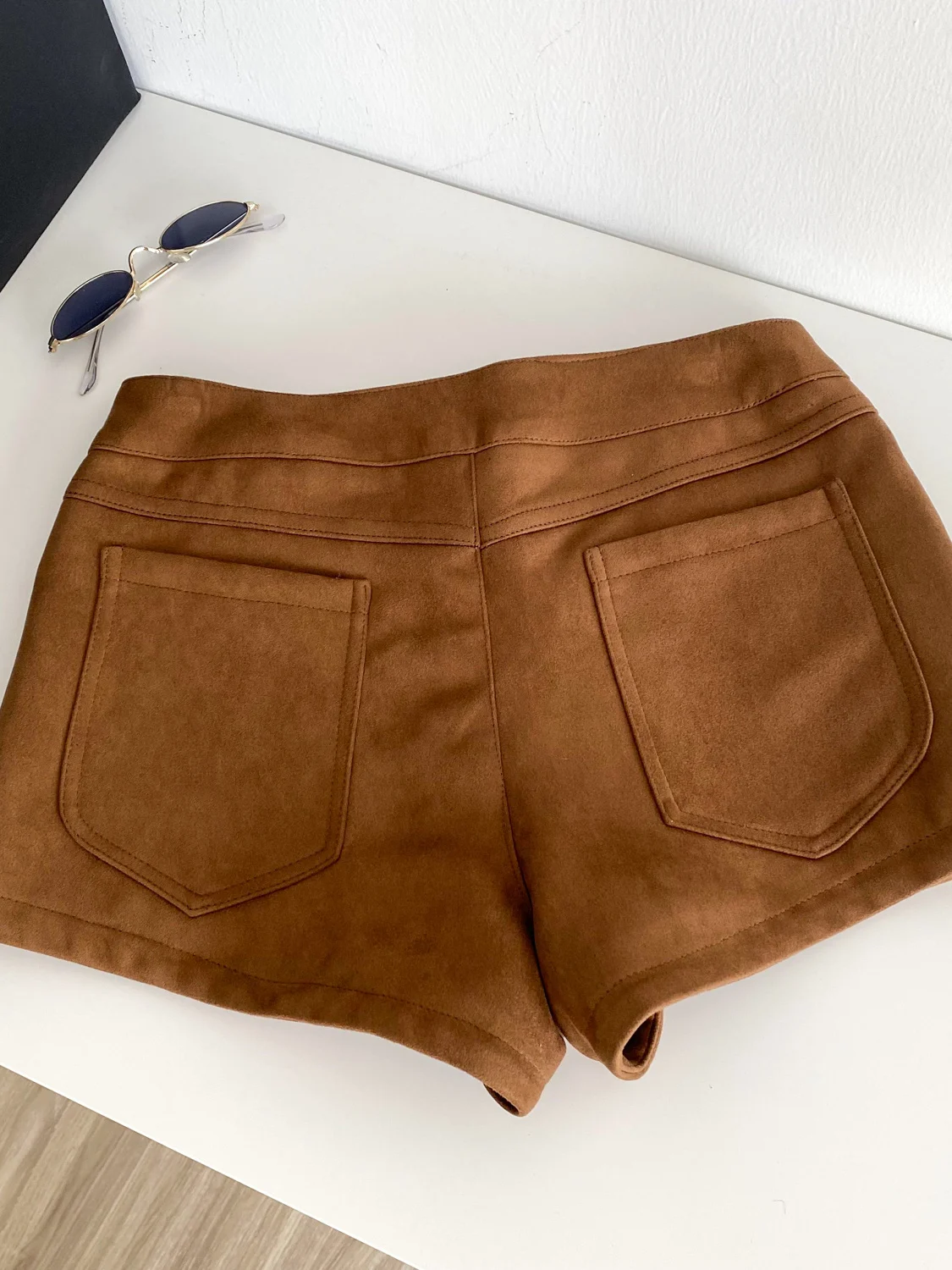 Pantalones Retro americanos de piel de ciervo de terciopelo para mujer, pantalones de pierna ancha de cintura alta, diseño de borla, informal, para ir al trabajo, verano 2025