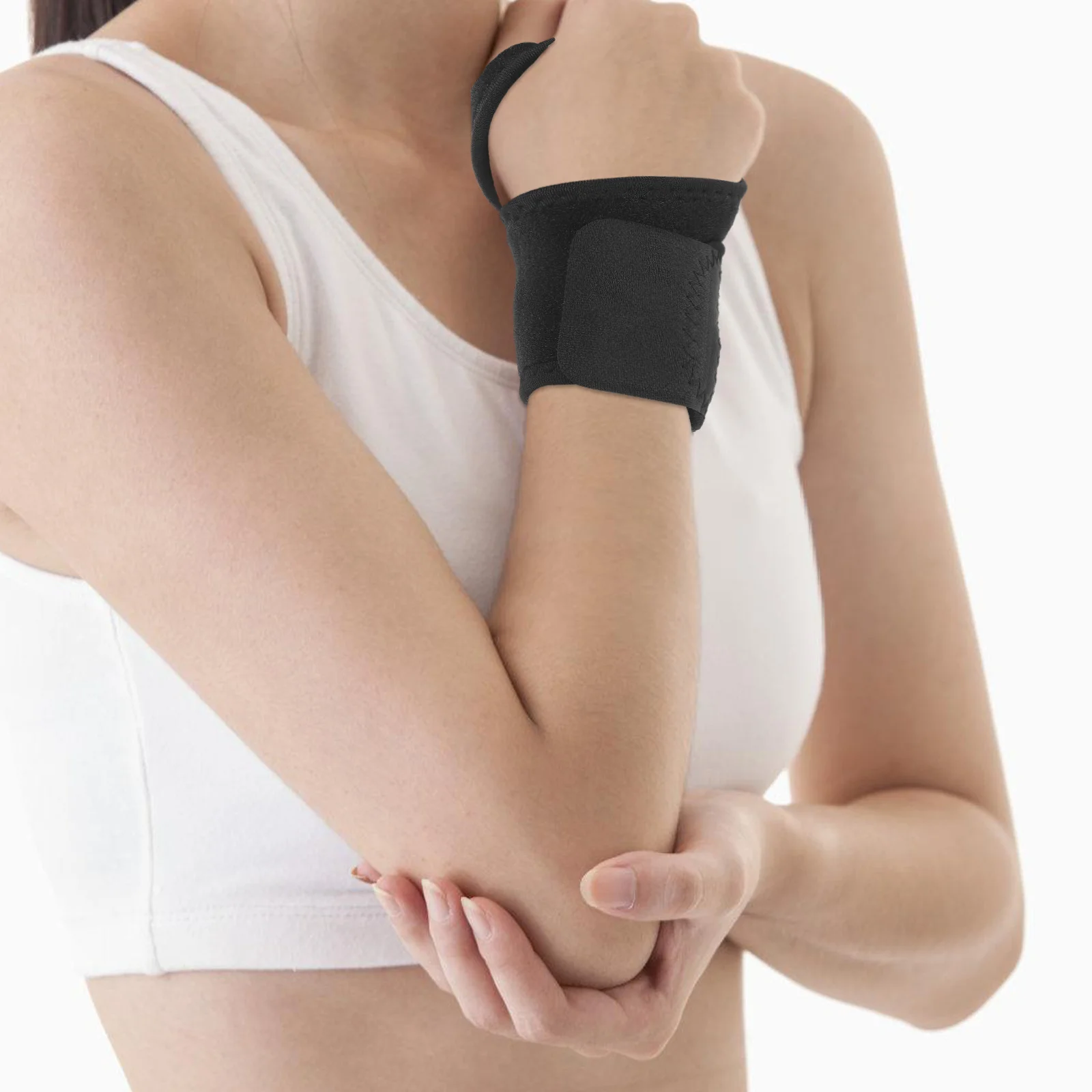 

Регулируемый спортивный ремешок на запястье, 2 шт., дышащая удобная поддержка запястья, фитнес-упражнения, защита для рук, спортивный инструмент