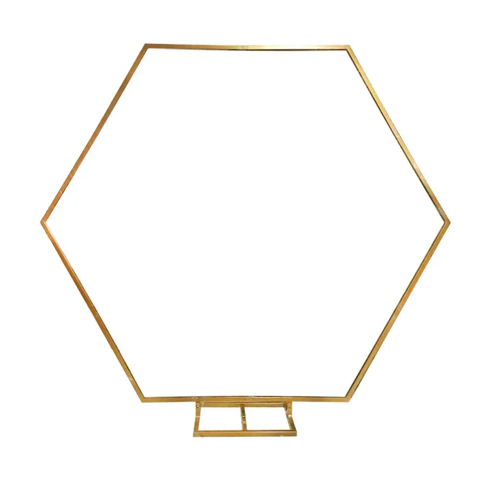 

Strong Golden Metal Wedding Arches Garden Home Gate Arch Design Balloon Flower Arch Stand for Sale