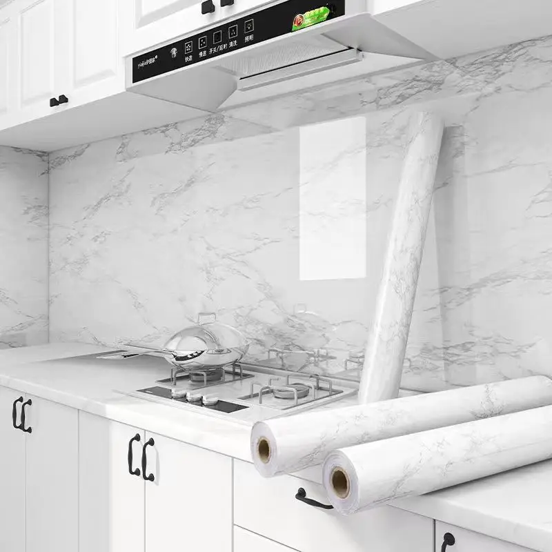 Thickened Self-Adhesive papel adhesivo para cocina, & Resistant Stove Wall Sticker, Moistureproof Home Wall Decor