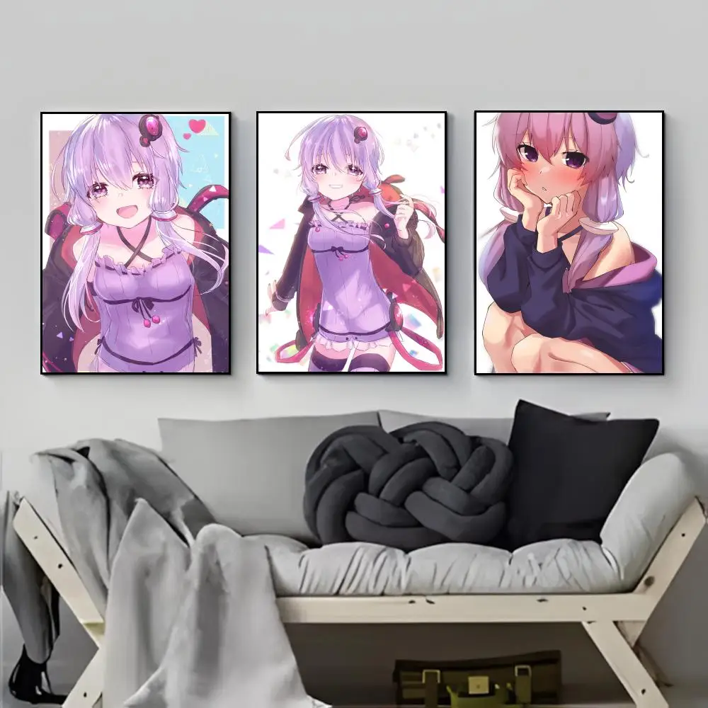 Japanese Virtual Singer Cute Y-Yuzuki Y-Yukari Poster Poster HD  Waterproof Wall Sticker Bar Living Room Decor Gift