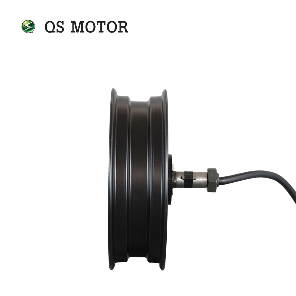 SIAECOSYS STORE-Motor QS 273, 4000W, 72V, 13x3,5 pulgadas, eje único, Motor de cubo sin escobillas para motocicleta eléctrica