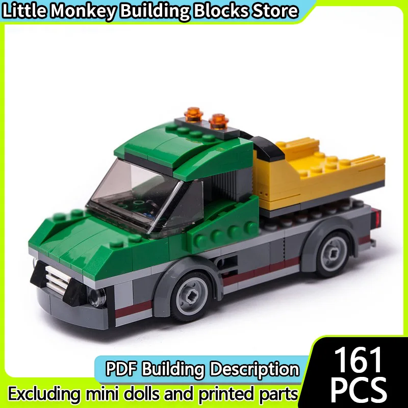 

City Car Model MOC Building Bricks Classic Engineering Dump Truck Modular Technology Children Holiday Gifts Assemble Toys Suit