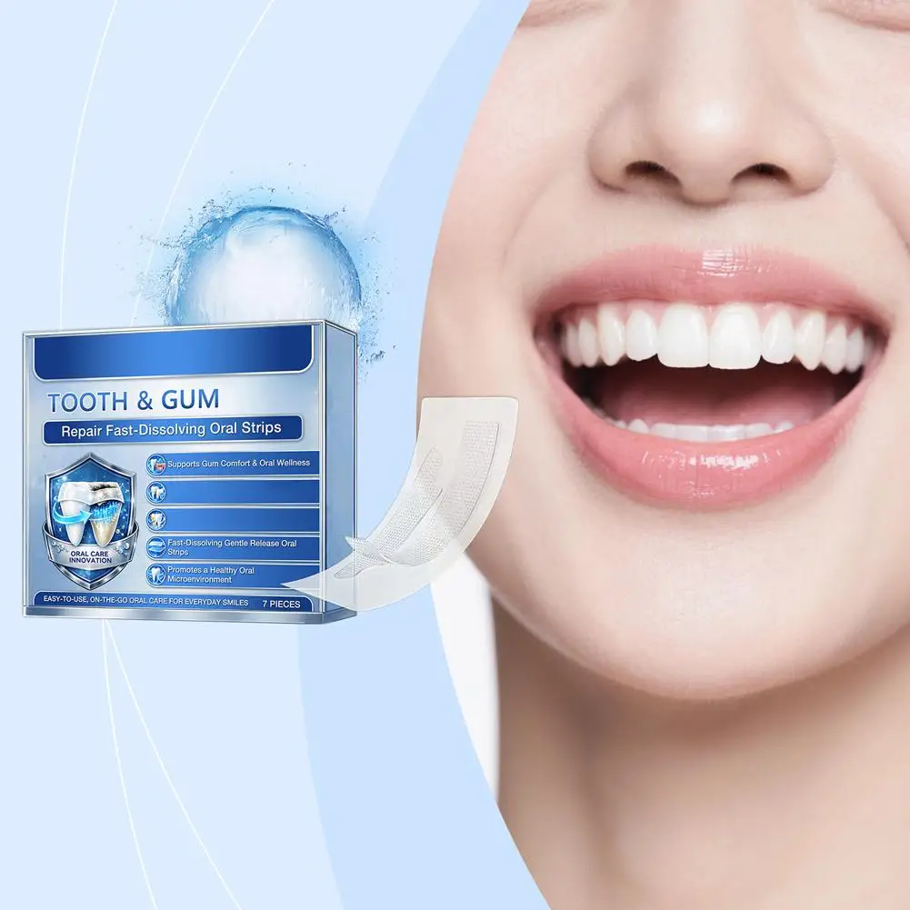 7pcs Teeth Whitening Strips Whiten Tooth Dental kit Oral Hygiene Care Strip for false Teeth Veneers Dentist Seks Whiten Gel