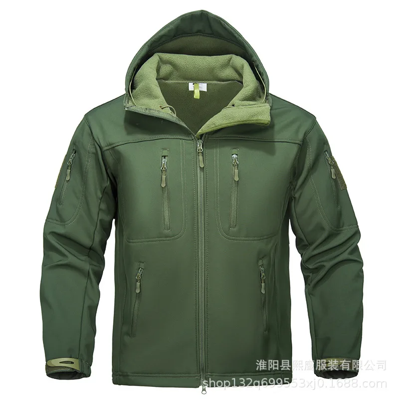 

Мужская куртка для занятий спортом на открытом воздухе 2025 года, куртка Soft Shell 052.