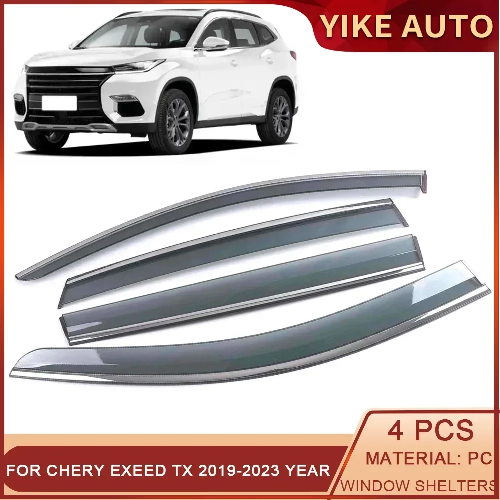 

For Chery Exeed TX 2019-2023 Car Window Sun Rain Shade Visors Shield Shelter Protector Cover Sticker Exterior Accessories