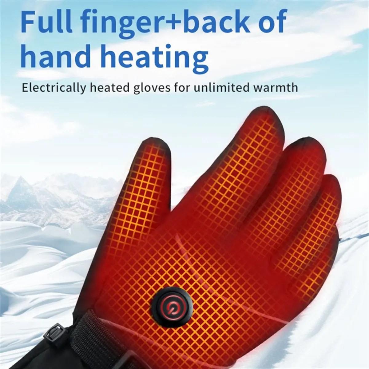 MYdaY- قفازات ساخنة قابلة لإعادة الشحن للرجال والنساء، قفازات تسخين البطارية، قفازات تسخين كهربائية لركوب الدراجات والتزلج والمشي لمسافات طويلة #5