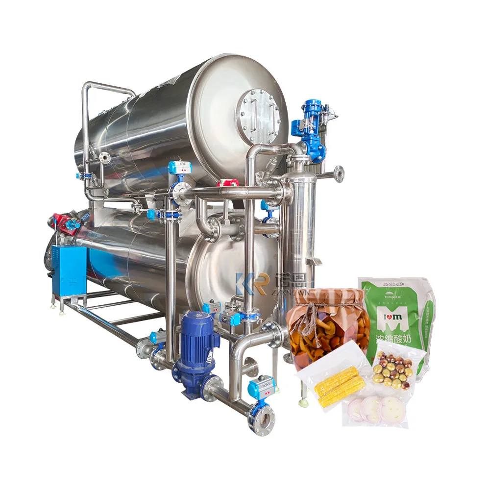 

High Temperature Disinfection Sterilization Water Bath Sterilization Jar Food Sterilizing Machine Dairy Processing Plant