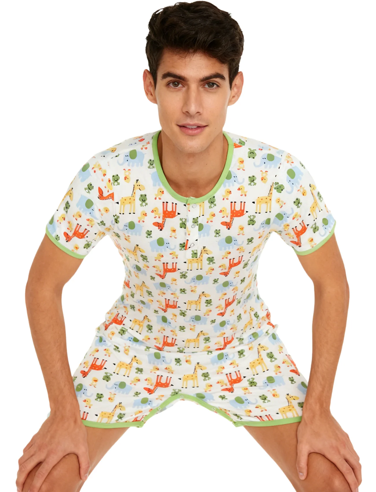 

Боди-жираф с короткими штанинами/комбинезон для взрослых/комбинезон для взрослых/одежда abdl