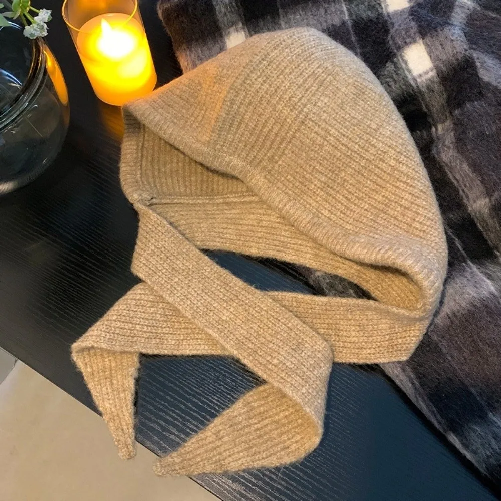 Moda inverno passamontagna berretto caldo antivento lavorato a maglia cappello con cappuccio spesso collo da sci sciarpa berretto uomo donna