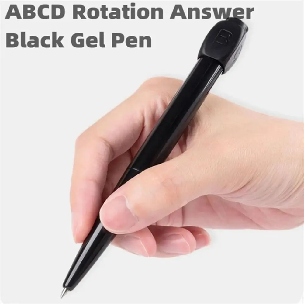 ABCD Rotation Answer Gel Pen Novelty Decompression Rotating Gel Pen Creative Stationery Ballpoint Student Answer Choose