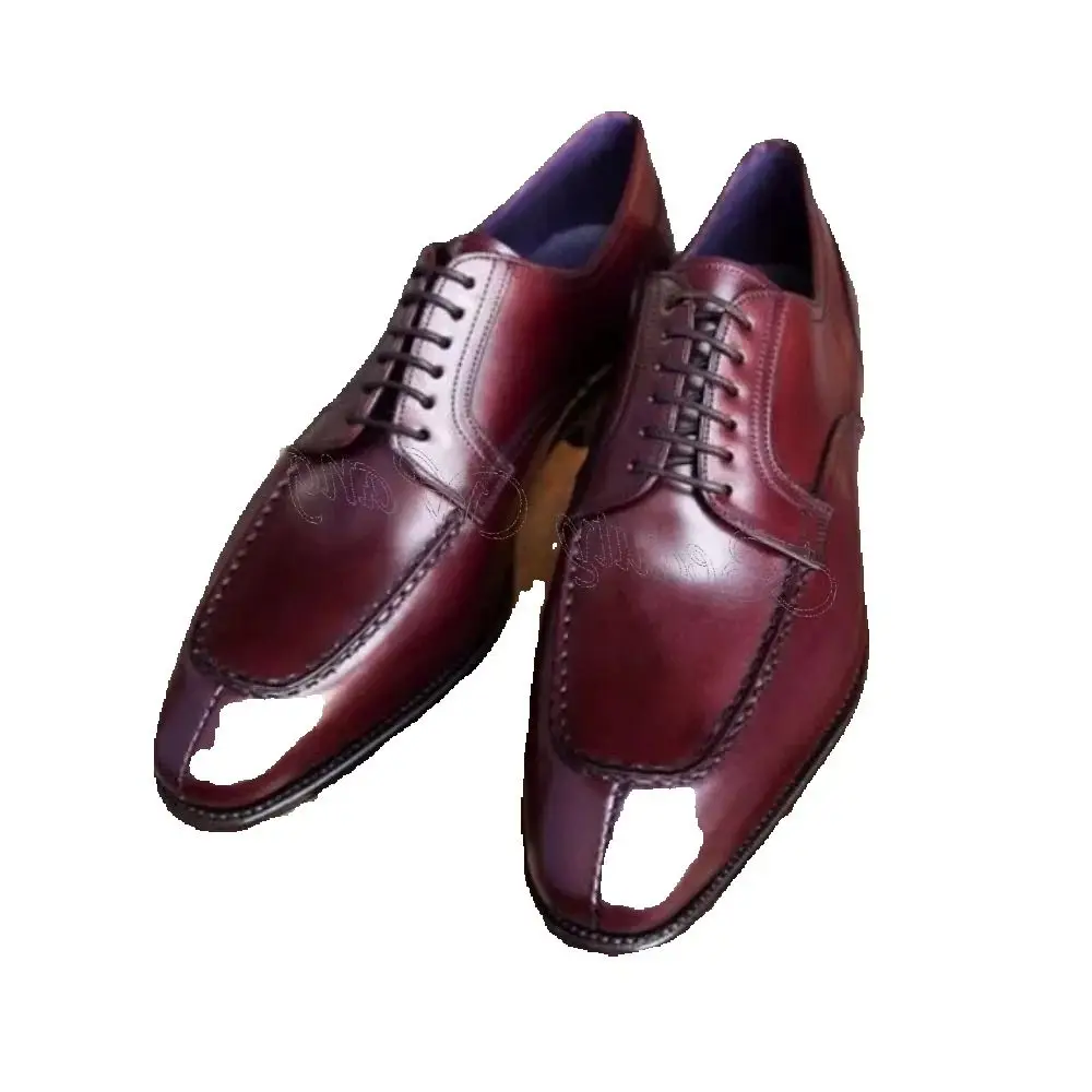 

Red Sewing Matte Leather Men Shoes Pumps New Style Men's Dress Shoes Gentlemen Slip on Party Shoes Big Size 47 Sprig Autumn