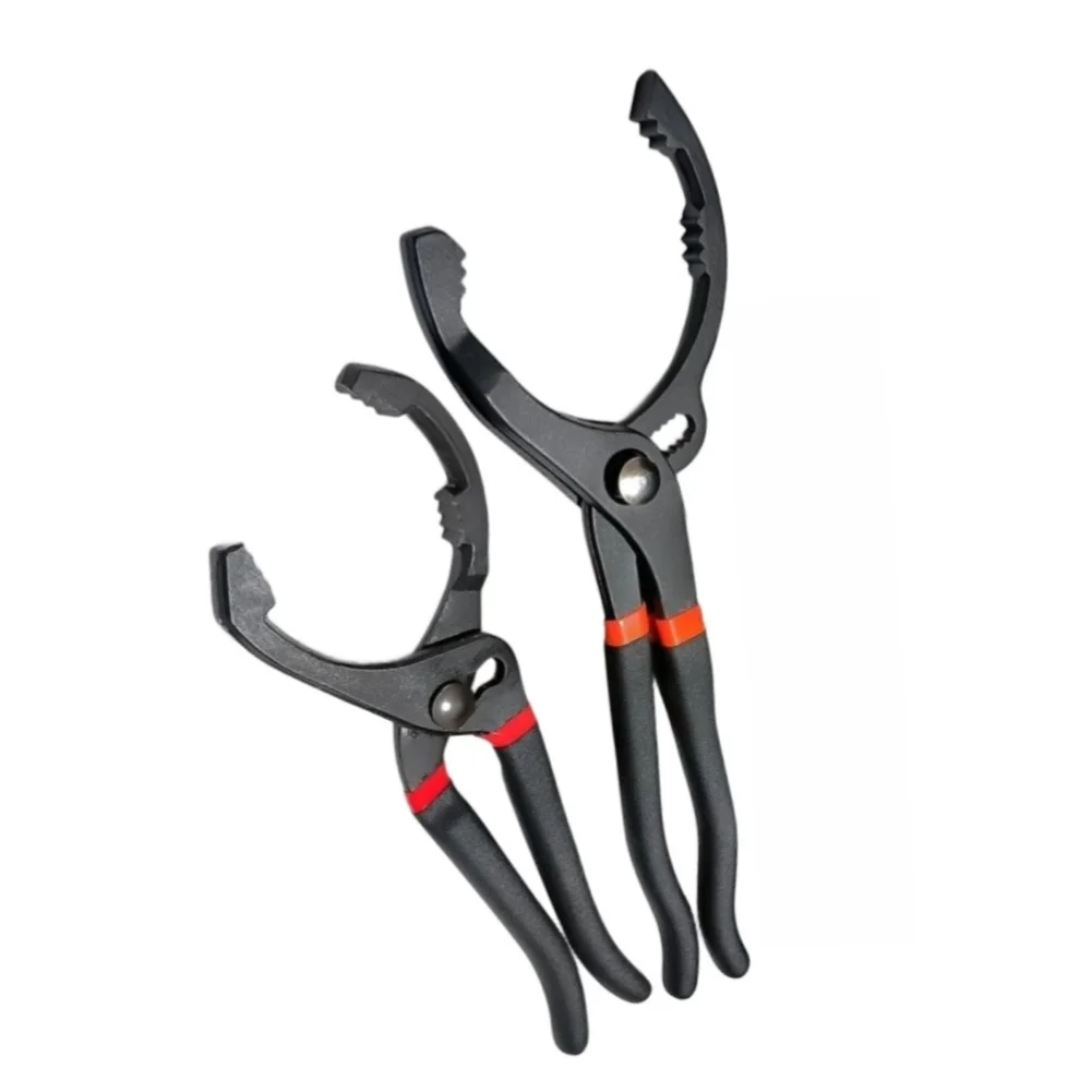 1/2pcs 10/12 Inch Oil Filter Pliers Clamp Wrench Oil Filter Remove Disassembly Tool Filter Wrench For Truck Car Repair Tools