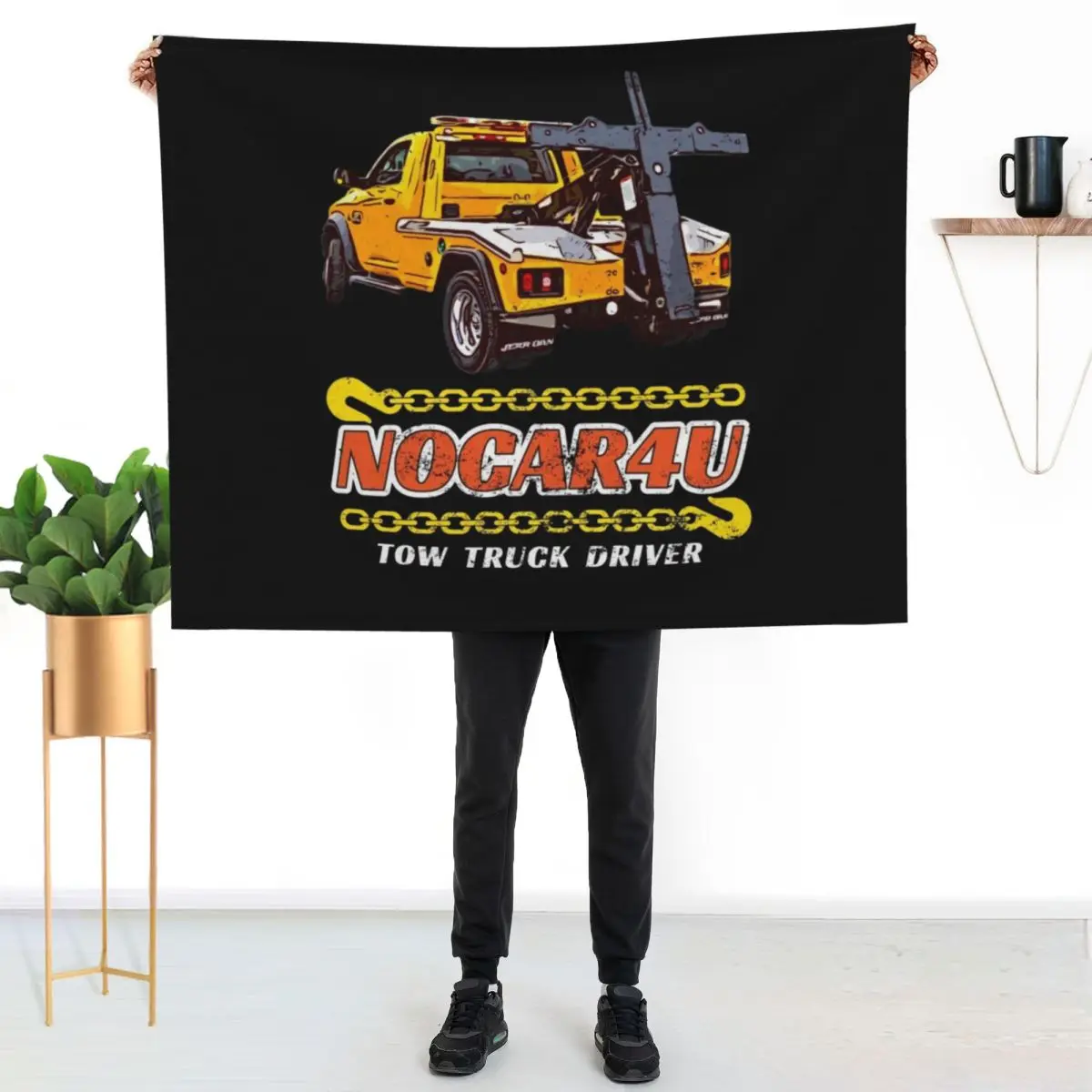 NOCAR4U Tow Truck Driver, Tow Truck Operator Throw Blanket Blankets For Baby Tourist Hairy for sofa Furry Blankets
