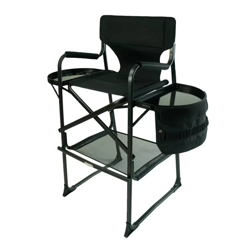 

Aluminum Custom logo Professional Folding Tall Director Makeup Chair for Artists