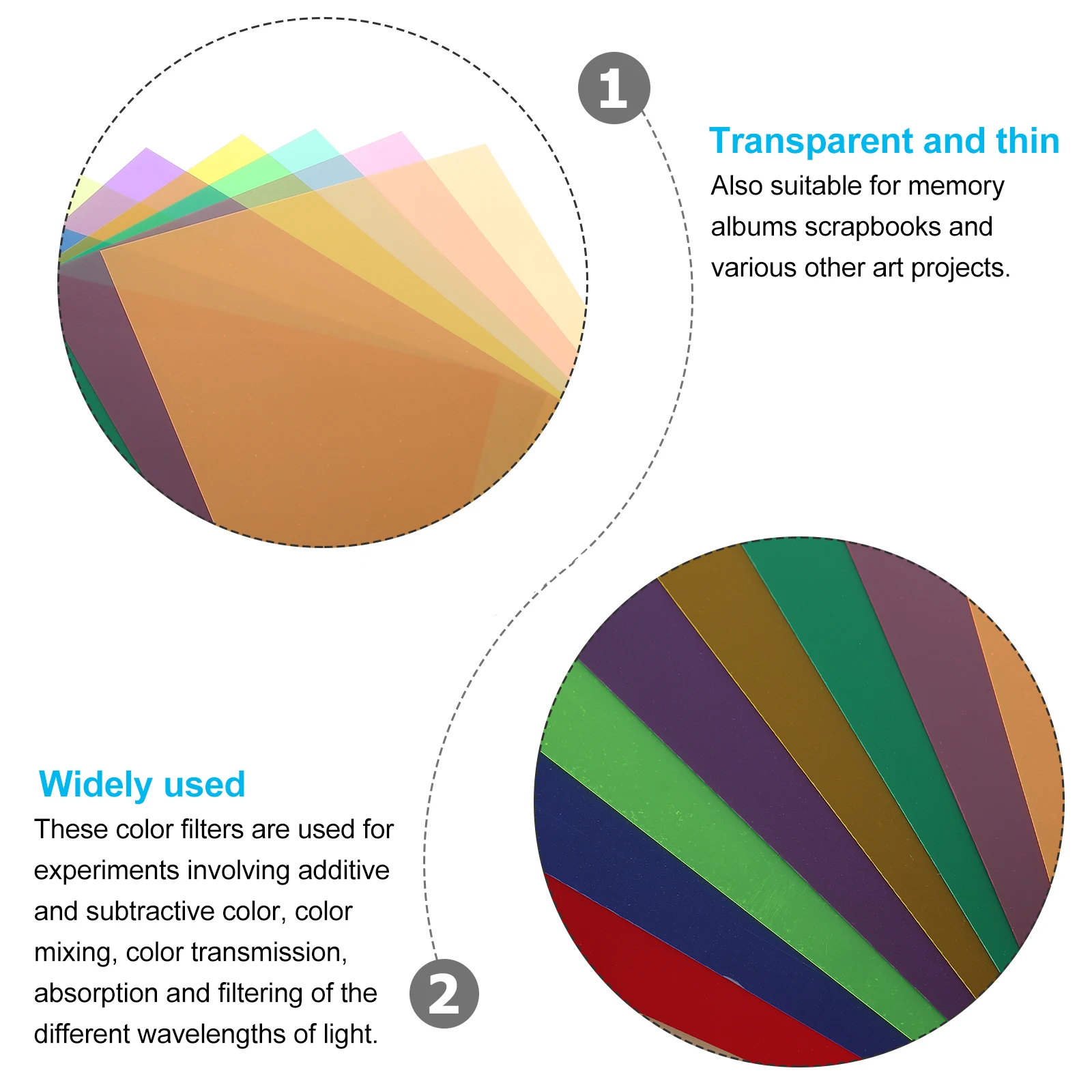 

9Pcs Filters Correction Light Filter Set for Flash Strobe Photo Video Stage Lighting Effects Color Filters