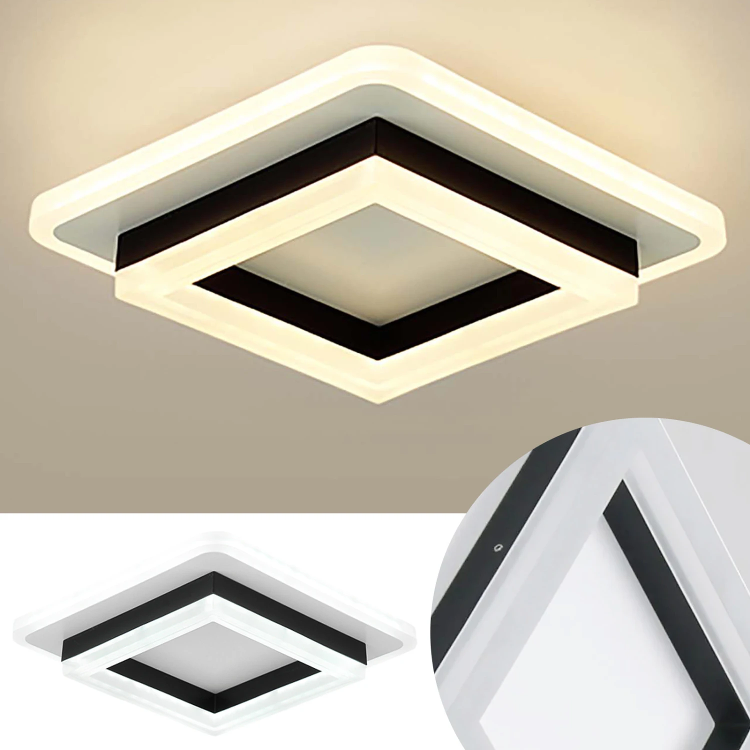 New Soft Illumination Entrance Porch Lamp - Elegant Modern Night Light for Living Room, Bedroom, and Corridor - Stylish Contempo