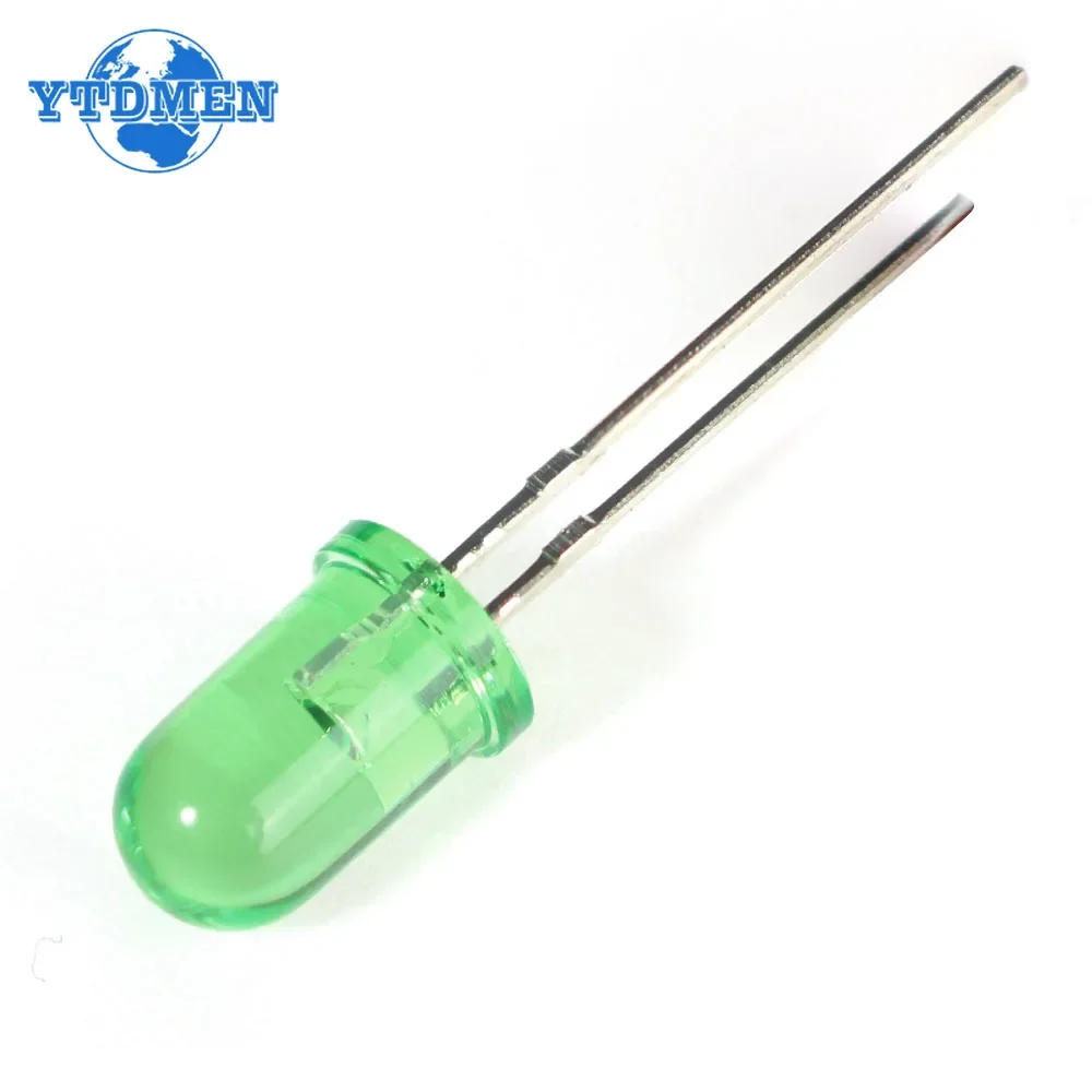 50/100PCS LED Diode 5MM Green F5 Led Light Emitting Diodes Kit for Home Appliances All Kinds of Electronic Products