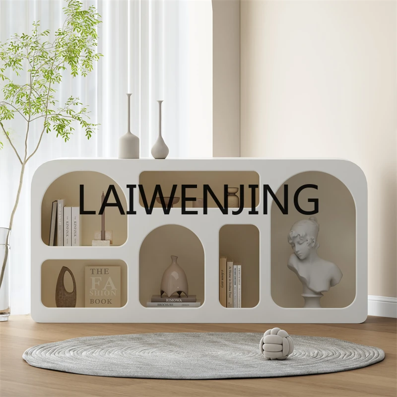 

Cream wind bookshelf wind shelf floor storage cabinet living room cave cabinet entrance