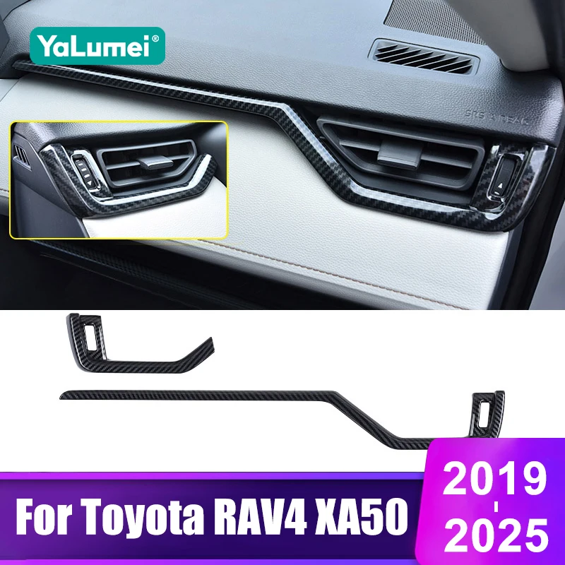 Für Toyota RAV4 XA50 2019 - 2021 2022 2023 2024 2025 Hybrid Auto Mittelkonsole Armaturenbrett Lüftungsauslass Zierleiste Abdeckung Zubehör