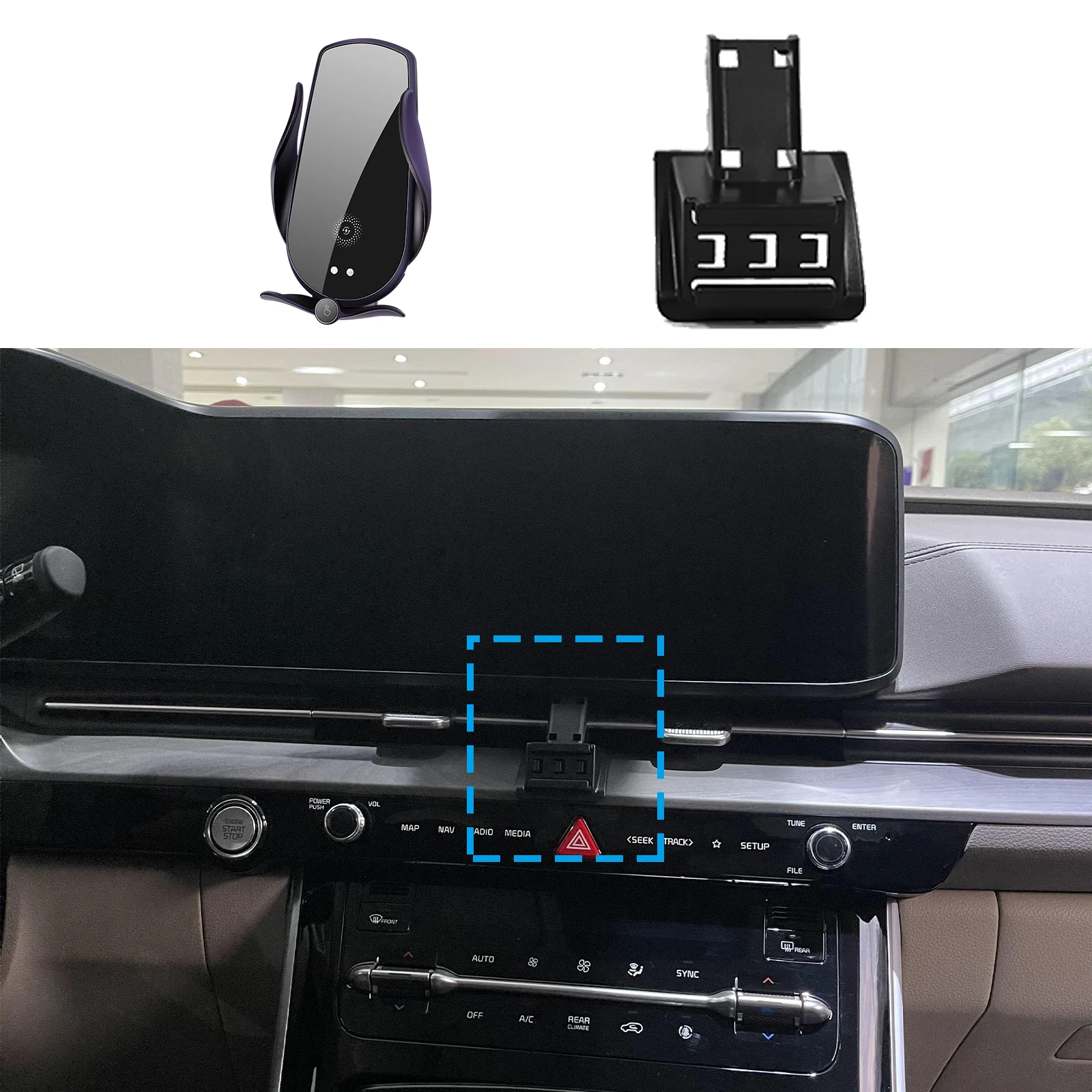 

Stand Auto GPS Bracket Navigation for Kia Carnival KA4 Kia Sedona Grand Carnival 2021 2022 2023 2024 Car Mobile Phone Holde