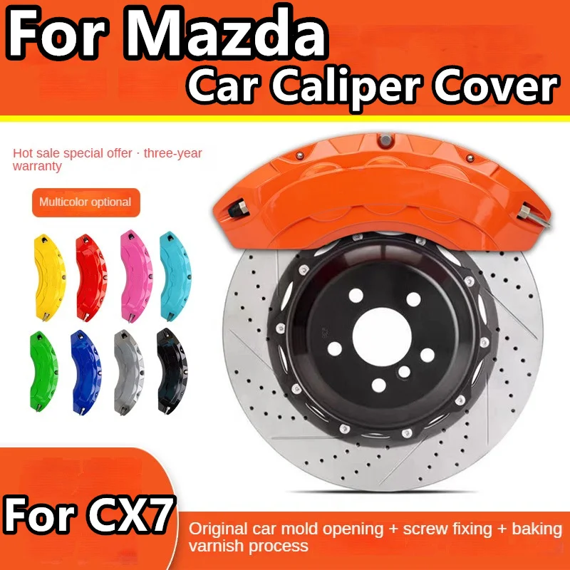 For Mazda CX7 Brake Caliper Cover Aluminum Alloy Front Rear Wheel Modification Kit Fit 2.3T 2.5L 2WD 4WD 2014