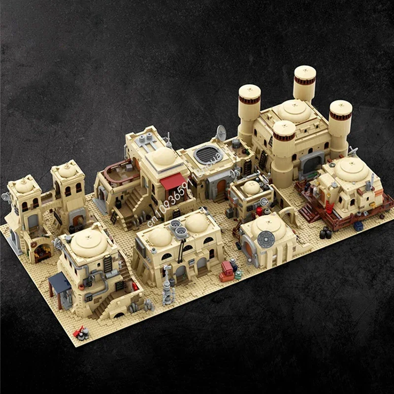 

Desert House Village SW Tatooine Mos Eisley Cantina Compatible 75290 Moc Building Blocks Bricks War Base Toys Christmas Gifts
