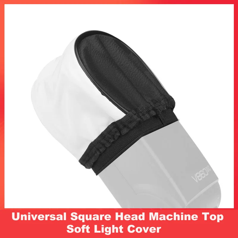 Square Head Machine Top Soft Light cove Applicable to Godox V860ii TT520ii V850iii Top Flashlight Folding Cloth Cover Softbox