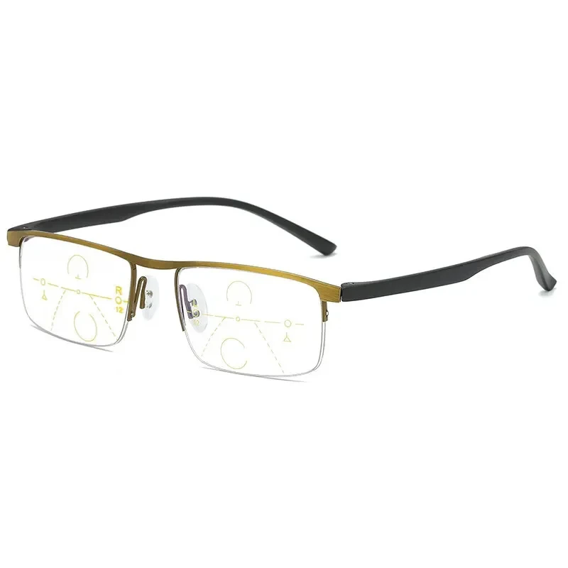 SZTZX Progressive multifokale Lesebrille Halbrahmen 5