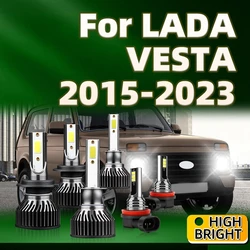 6Pcs Led Bulbs 30000LM Super Bright H1 H7 Car Light H16 Fog Lamp Kit For LADA VESTA 2015 2016 2017 2018 2019 2020 2021 2022 2023
