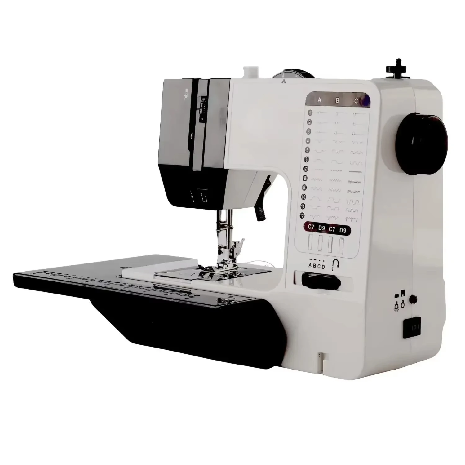 

UFR-738A For Home Portable Sewing Machine，38Stitching Techniques，Dual-speed Adjustable，Built-in Sewing Kit