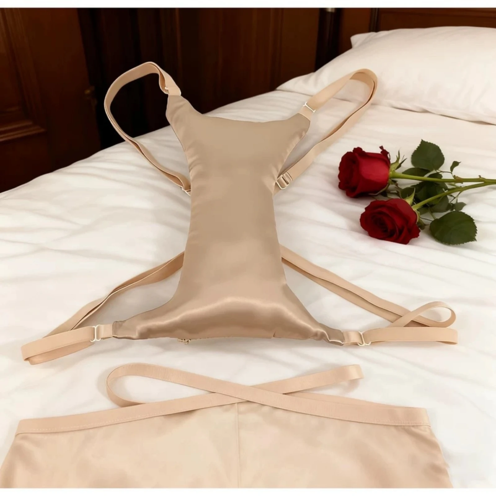Chest Support Cushion Contoured Chest Cushion with Straps Lightweight Slim Design for Sleeping, Resting