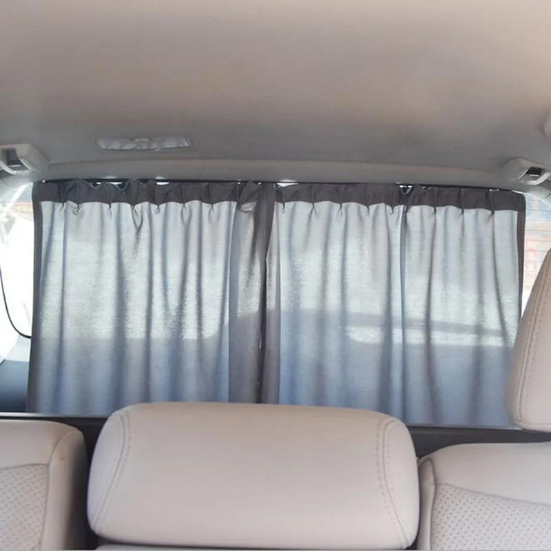 Aluminum Shrinkable Car Rear Windshield Side Window Sun Visor Blinds Curtain Automotive Sun Shade Anti UV Curtains Car Covers