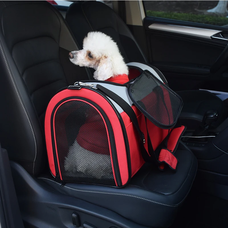 El producto se puede personalizar, bolsa portátil para mascotas, mochila plegable para gatos y perros, para exteriores