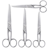 SHWAKK Durable Silver Embroidery Tailor Scissors Sewing Craft Thread Needlework Scissor Cutter DIY Fabric Dressmaker Shears