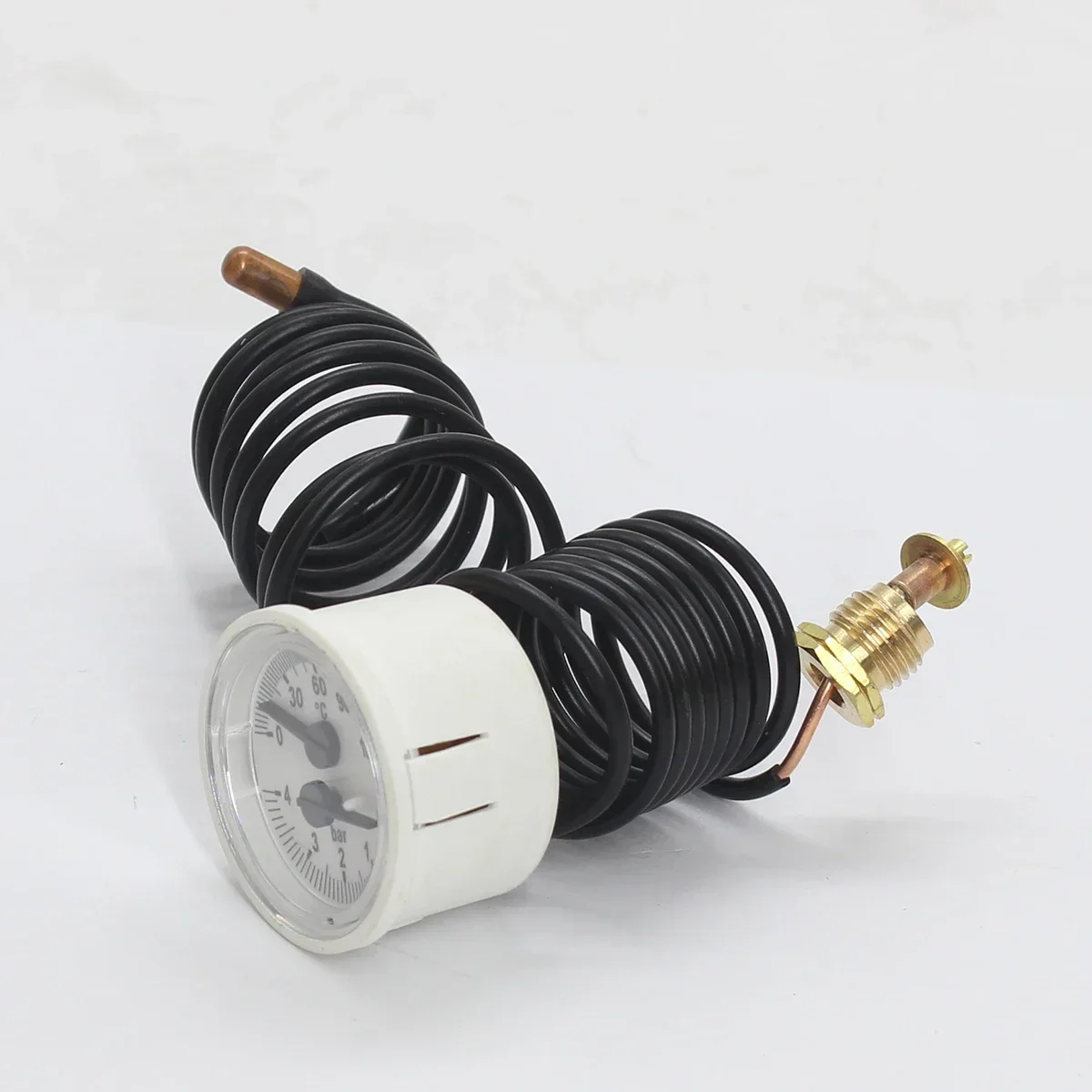 Capillary Manometer Boiler Pressure Gauge Wall Mounted Furnace Water Pressure Gauge Replacement