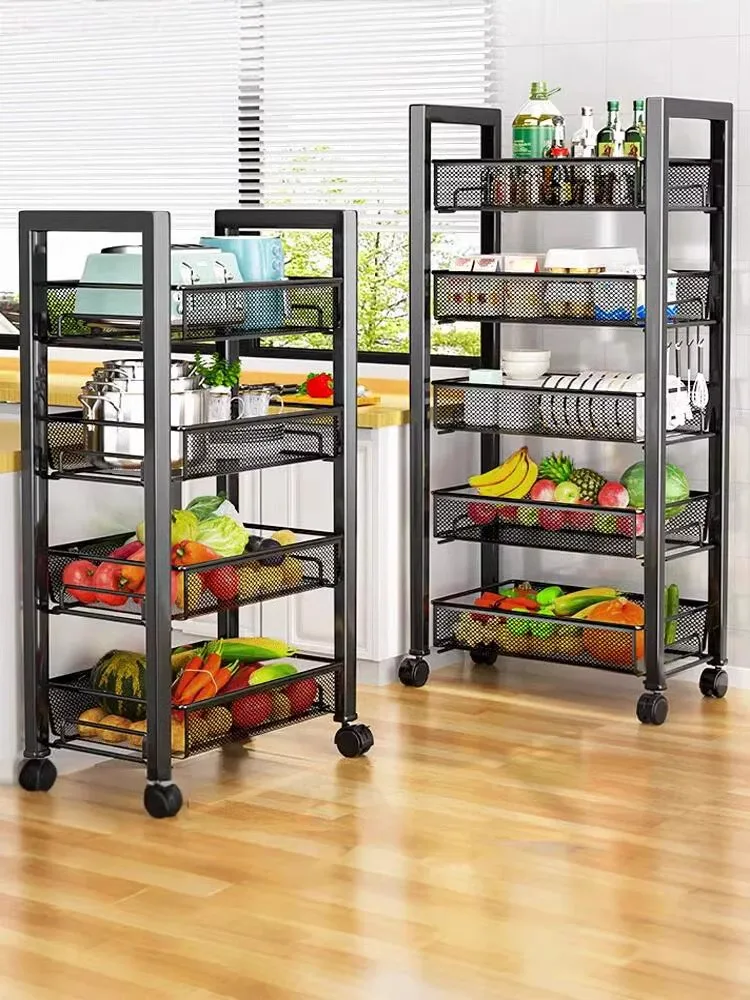 

Современная многоярусная подставка-органайзер Simplici из углеродистой стали для кухни: для микроволновки, кастрюль, утвари, фруктов и овощей