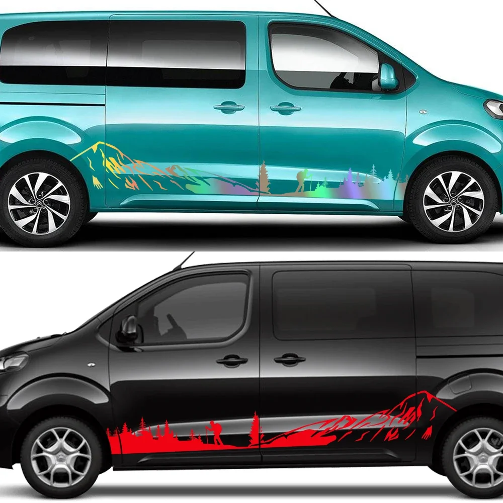 Van Stickers For Citroen Spacetourer E C4 XS M XL MPV Camper Minivan Car Mountain Hiking Edition Decal Auto Tuning Accessories