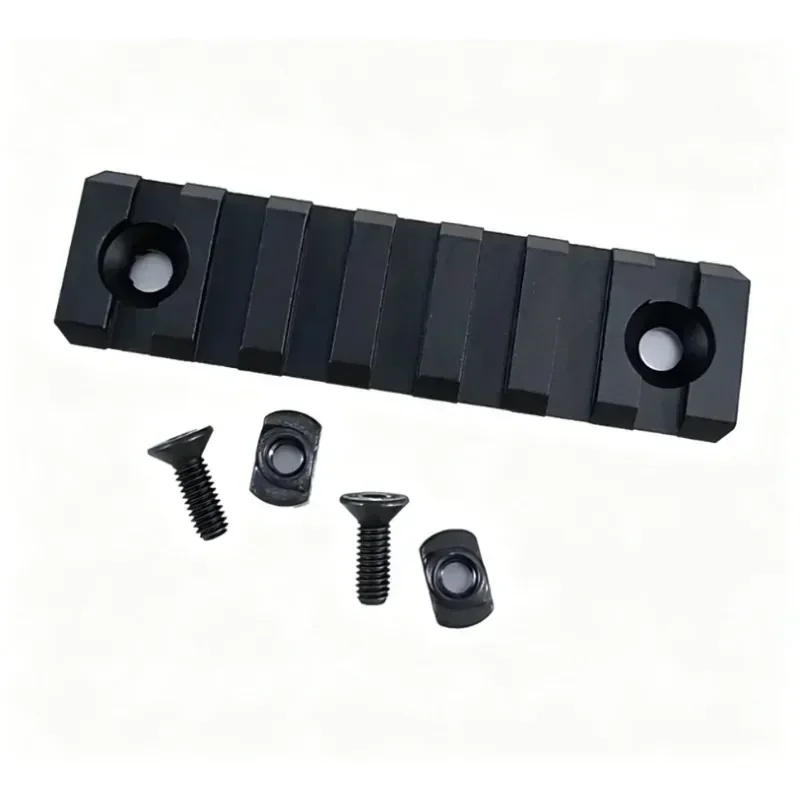 Taktische 20-mm-MLOK-Metallschiene, CNC-gefräste Schienenabschnitte, universelles Zubehör für Spielzeug-Handschutzvorrichtungen für den Außenbereich – Detail 3