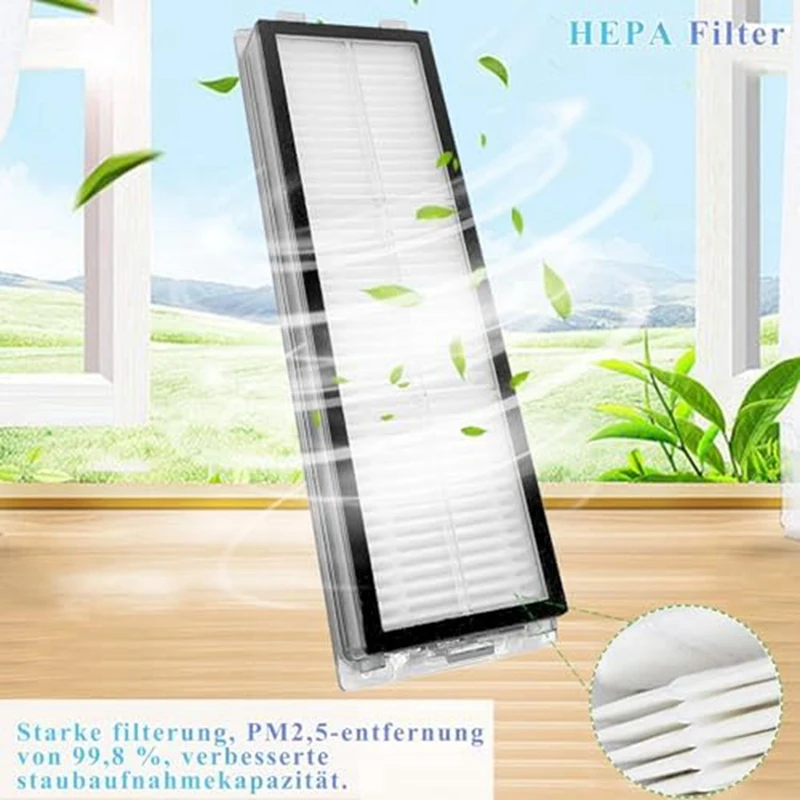 Main Brushes,HEPA Filters,Dust Bags Replacement Spare Parts Accessories For Dreame L10 Ultra /L10S Ultra Robot Vacuum Cleaner